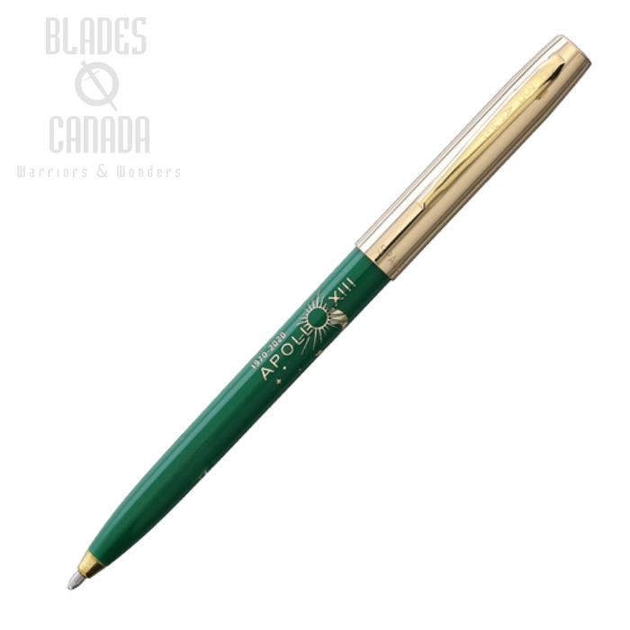 Fisher Space Pen Apollo 13 Cap-O-Matic Pen, Green/Brass. FP775G-13-50